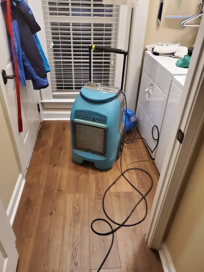 Commercial dehumidifier deployed for Crawl Space Restoration in Lynchburg, Moore County