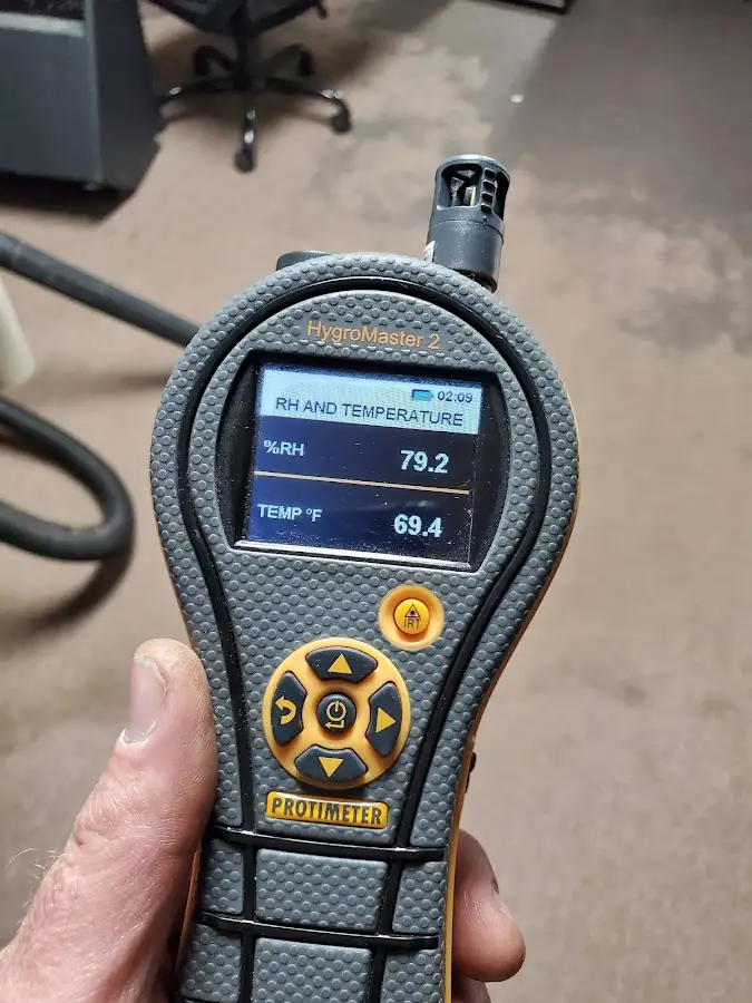 Moisture meter humidity assessment for Mold Remediation & Removal in Lynchburg, Moore County